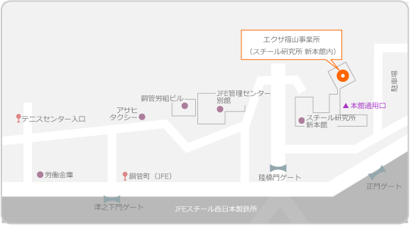福山事業所地図