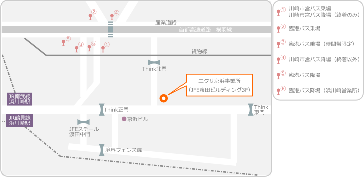 京浜事業所地図