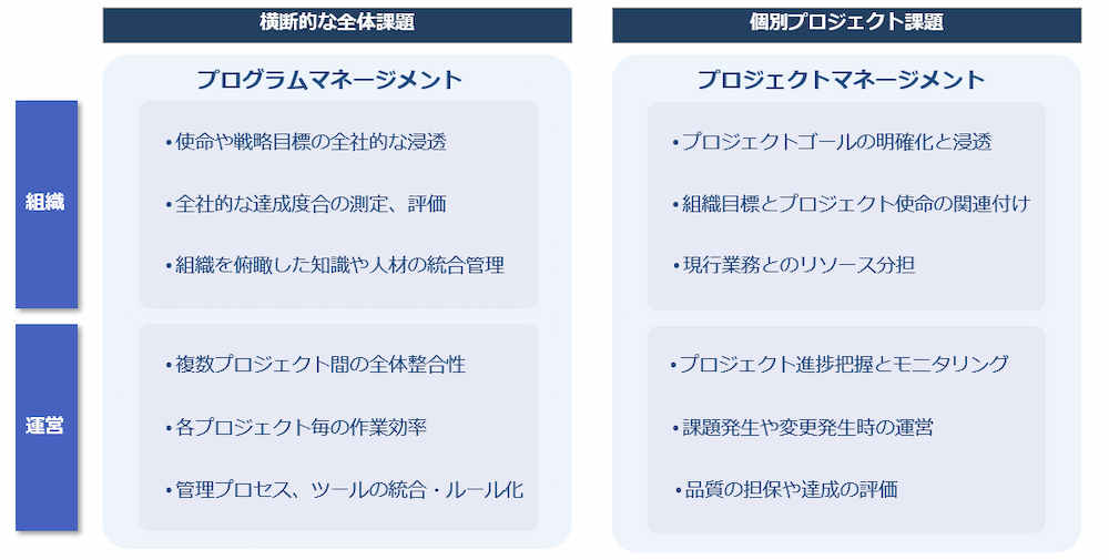 プロジェクトの課題(概要)