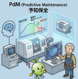 予知保全（PdM）イメージイラスト