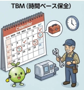 TBM（時間ベース保全）イメージイラスト