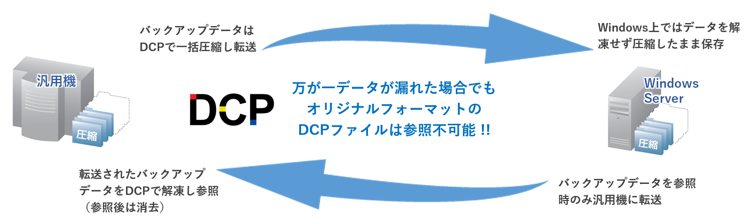 DCP：バックアップシステムへの適用